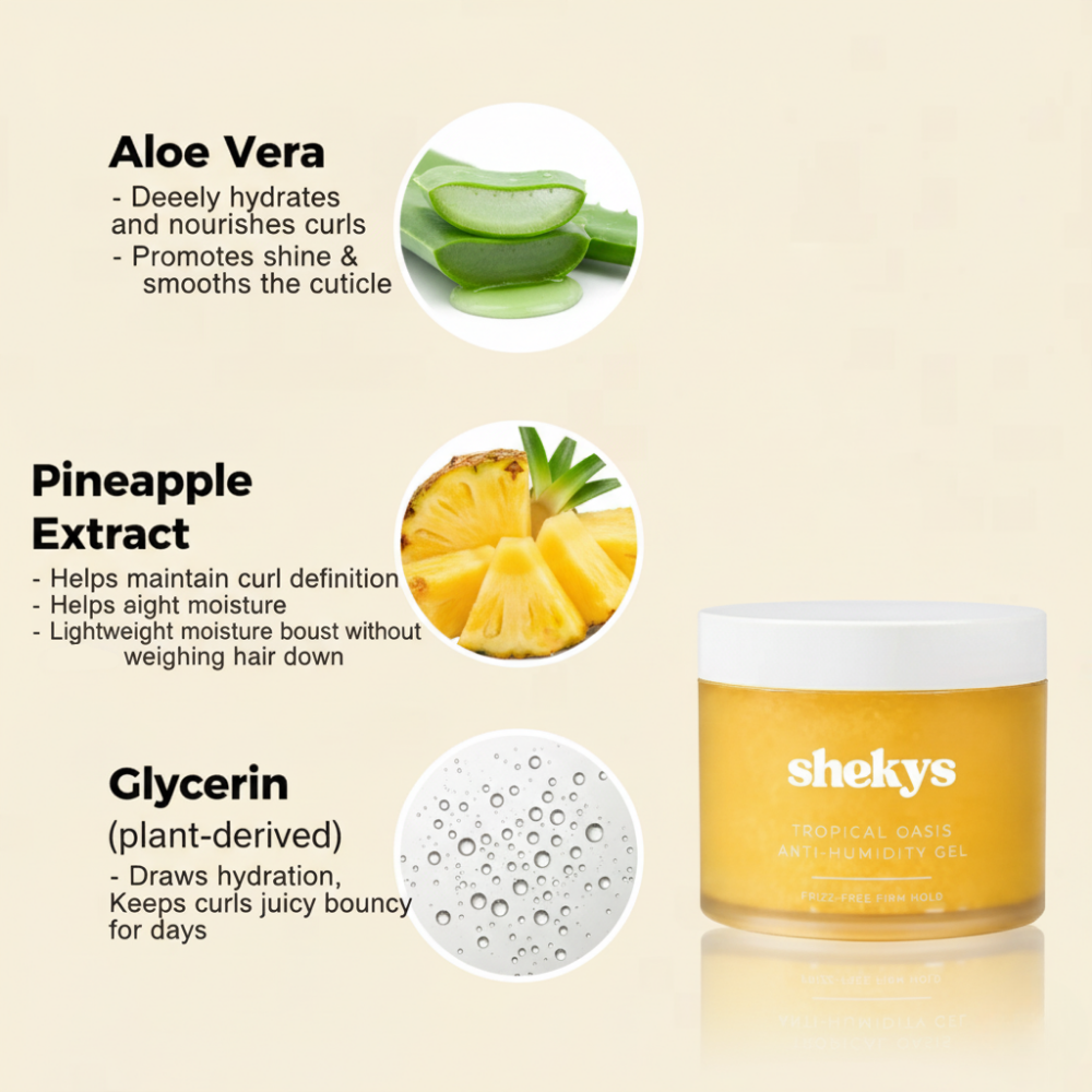 Shekys Anti-Humidity Frizz-Free Strong Hold Gel For Curls