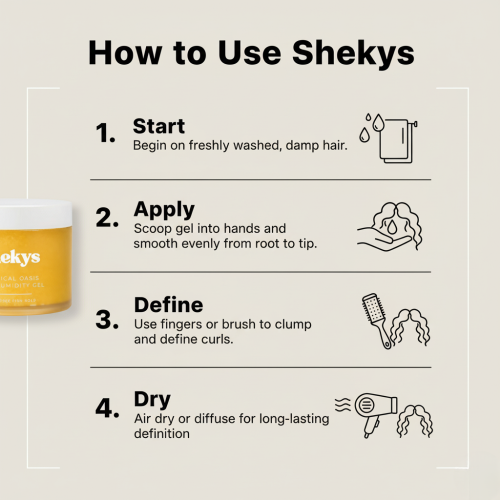 Shekys Anti-Humidity Frizz-Free Strong Hold Gel For Curls