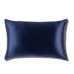 Deluxe Vegan Silk Pillowcase Midnight Blue