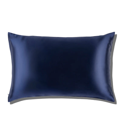 Deluxe Vegan Silk Pillowcase Midnight Blue